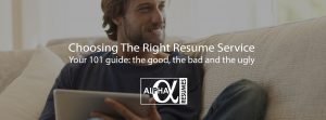 Blog post Choosing the right resume service 1